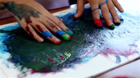 4 girls finger painting|49 4 Girls Fingerpainting Stock Videos, 4K Footage,